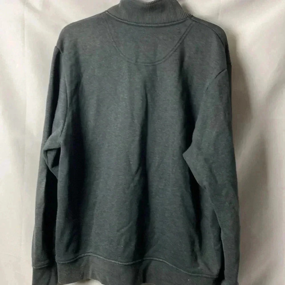 ORVIS MENS SIZE LARGE GRAY FLEECE LINED 3/4 ZIP SNAP CLOSE GOOD USED CONDITION - Picture 6 of 13
